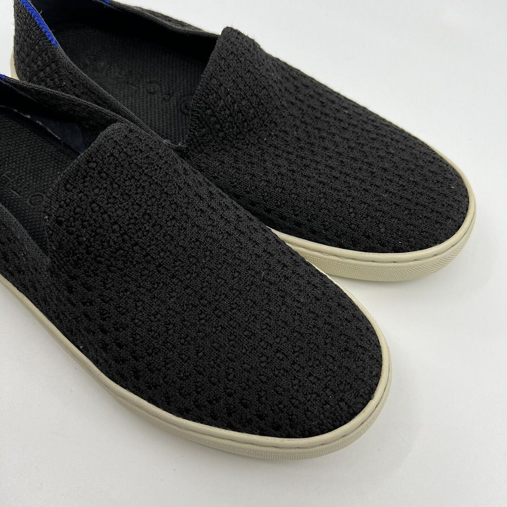 ROTHY'S The Sneaker Slip On Honeycomb Black‎ Women 7 Washable COMFORT